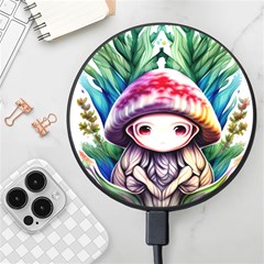 Fantasy Mushroom Forest Wireless Fast Charger(black) by GardenOfOphir