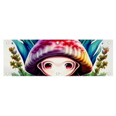 Fantasy Mushroom Forest Banner And Sign 6  X 2  by GardenOfOphir