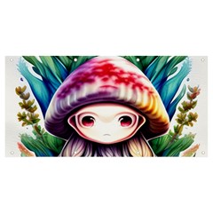 Fantasy Mushroom Forest Banner And Sign 8  X 4  by GardenOfOphir