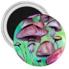 Historical Mushroom Forest 3  Magnets by GardenOfOphir