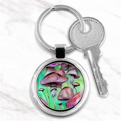 Historical Mushroom Forest Key Chain (round) by GardenOfOphir