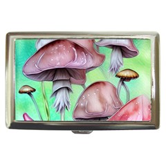 Historical Mushroom Forest Cigarette Money Case by GardenOfOphir