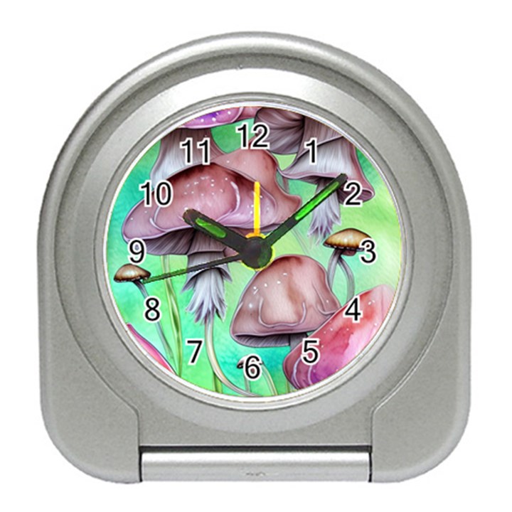 Historical Mushroom Forest Travel Alarm Clock