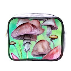 Historical Mushroom Forest Mini Toiletries Bag (one Side) by GardenOfOphir