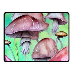 Historical Mushroom Forest One Side Fleece Blanket (small) by GardenOfOphir