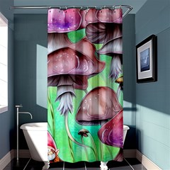 Historical Mushroom Forest Shower Curtain 36  X 72  (stall)  by GardenOfOphir