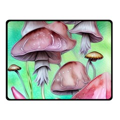 Historical Mushroom Forest Fleece Blanket (small) by GardenOfOphir