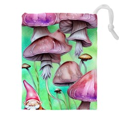 Historical Mushroom Forest Drawstring Pouch (5xl) by GardenOfOphir