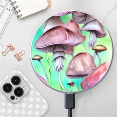 Historical Mushroom Forest Wireless Fast Charger(white) by GardenOfOphir