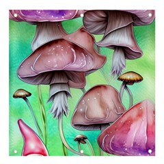 Historical Mushroom Forest Banner And Sign 4  X 4  by GardenOfOphir