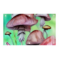 Historical Mushroom Forest Banner And Sign 5  X 3  by GardenOfOphir