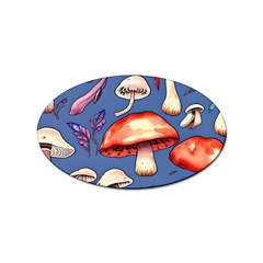 Nature s Own Wooden Mushroom Sticker Oval (10 Pack) by GardenOfOphir