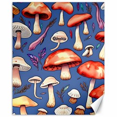 Nature s Own Wooden Mushroom Canvas 16  X 20  by GardenOfOphir