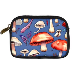 Nature s Own Wooden Mushroom Digital Camera Leather Case by GardenOfOphir