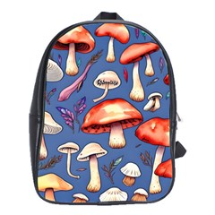 Nature s Own Wooden Mushroom School Bag (large) by GardenOfOphir