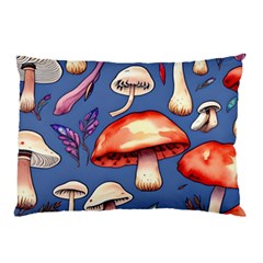 Nature s Own Wooden Mushroom Pillow Case (two Sides) by GardenOfOphir