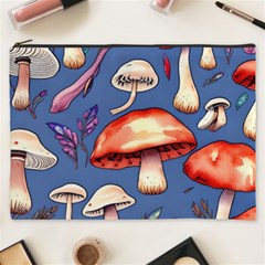 Nature s Own Wooden Mushroom Cosmetic Bag (xxxl) by GardenOfOphir