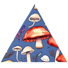 Nature s Own Wooden Mushroom Wooden Puzzle Triangle by GardenOfOphir