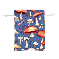 Nature s Own Wooden Mushroom Lightweight Drawstring Pouch (l) by GardenOfOphir