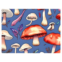 Nature s Own Wooden Mushroom Premium Plush Fleece Blanket (extra Small)