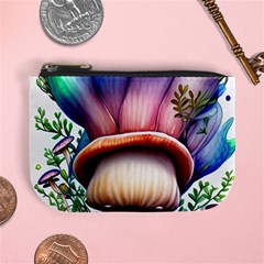 Forestcore Mushroom Mini Coin Purse by GardenOfOphir