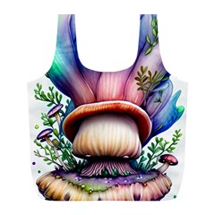 Forestcore Mushroom Full Print Recycle Bag (l) by GardenOfOphir