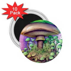 Farmcore Mushroom 2 25  Magnets (10 Pack)  by GardenOfOphir