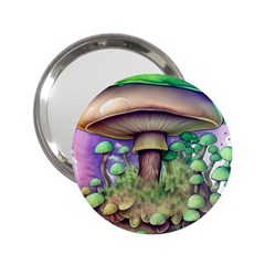 Farmcore Mushroom 2 25  Handbag Mirrors by GardenOfOphir