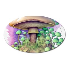 Farmcore Mushroom Oval Magnet by GardenOfOphir