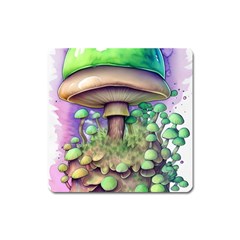 Farmcore Mushroom Square Magnet by GardenOfOphir