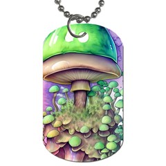 Farmcore Mushroom Dog Tag (one Side) by GardenOfOphir