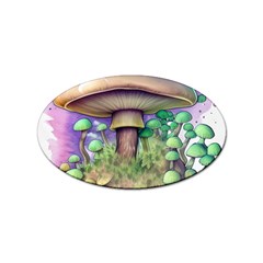 Farmcore Mushroom Sticker Oval (100 Pack) by GardenOfOphir