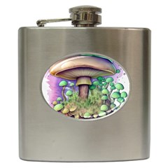 Farmcore Mushroom Hip Flask (6 Oz) by GardenOfOphir