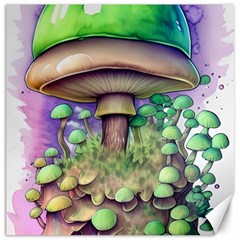 Farmcore Mushroom Canvas 12  X 12  by GardenOfOphir