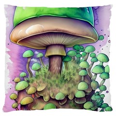 Farmcore Mushroom Large Cushion Case (one Side) by GardenOfOphir