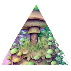 Farmcore Mushroom Wooden Puzzle Triangle by GardenOfOphir