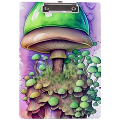 Farmcore Mushroom A4 Acrylic Clipboard by GardenOfOphir