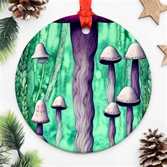 Witchy Mushroom Ornament (round) by GardenOfOphir