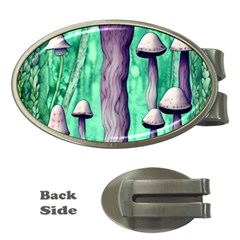 Witchy Mushroom Money Clips (oval)  by GardenOfOphir