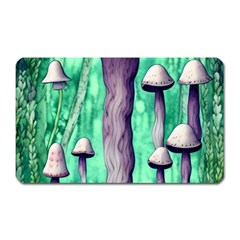 Witchy Mushroom Magnet (rectangular) by GardenOfOphir