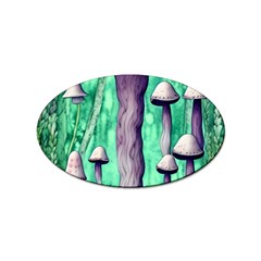 Witchy Mushroom Sticker Oval (100 Pack) by GardenOfOphir