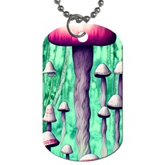 Witchy Mushroom Dog Tag (two Sides) by GardenOfOphir