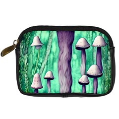 Witchy Mushroom Digital Camera Leather Case by GardenOfOphir