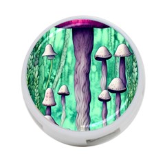 Witchy Mushroom 4-port Usb Hub (one Side) by GardenOfOphir