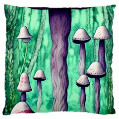 Witchy Mushroom Large Cushion Case (one Side) by GardenOfOphir