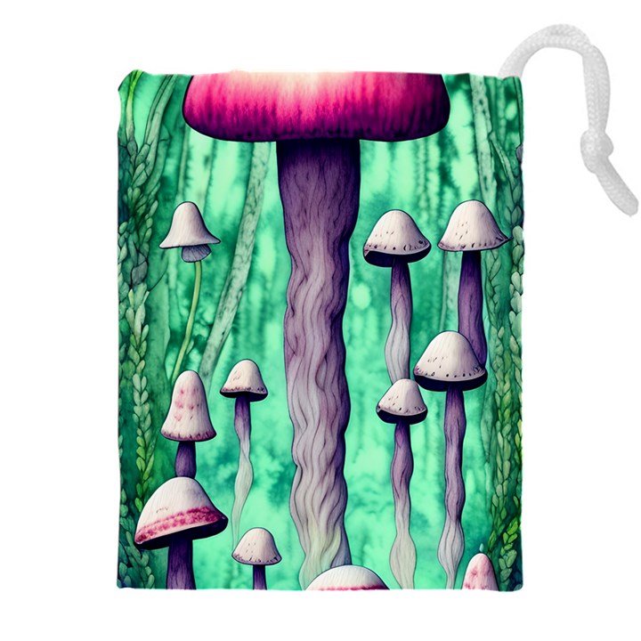 Witchy Mushroom Drawstring Pouch (4XL)