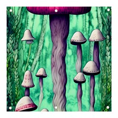 Witchy Mushroom Banner And Sign 3  X 3  by GardenOfOphir