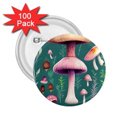 Tiny Historical Mushroom 2 25  Buttons (100 Pack)  by GardenOfOphir