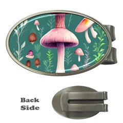 Tiny Historical Mushroom Money Clips (oval)  by GardenOfOphir