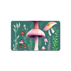 Tiny Historical Mushroom Magnet (name Card) by GardenOfOphir